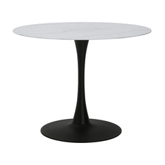 Cosimo White/Beige/Black 5-Piece Dining Table Set - Ornate Home