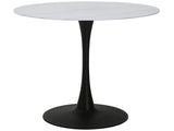 Cosimo White/Black Dining Table - Ornate Home