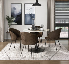 Cosimo White/Black Dining Table - Ornate Home