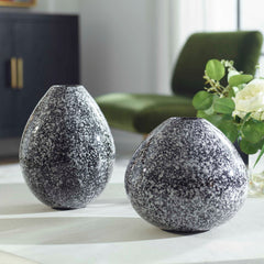 Cosmic Black/White Vases (Set of 2) - Ornate Home