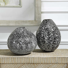 Cosmic Black/White Vases (Set of 2) - Ornate Home