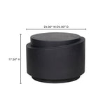 Cosmo Black Outdoor Accent Table - Ornate Home