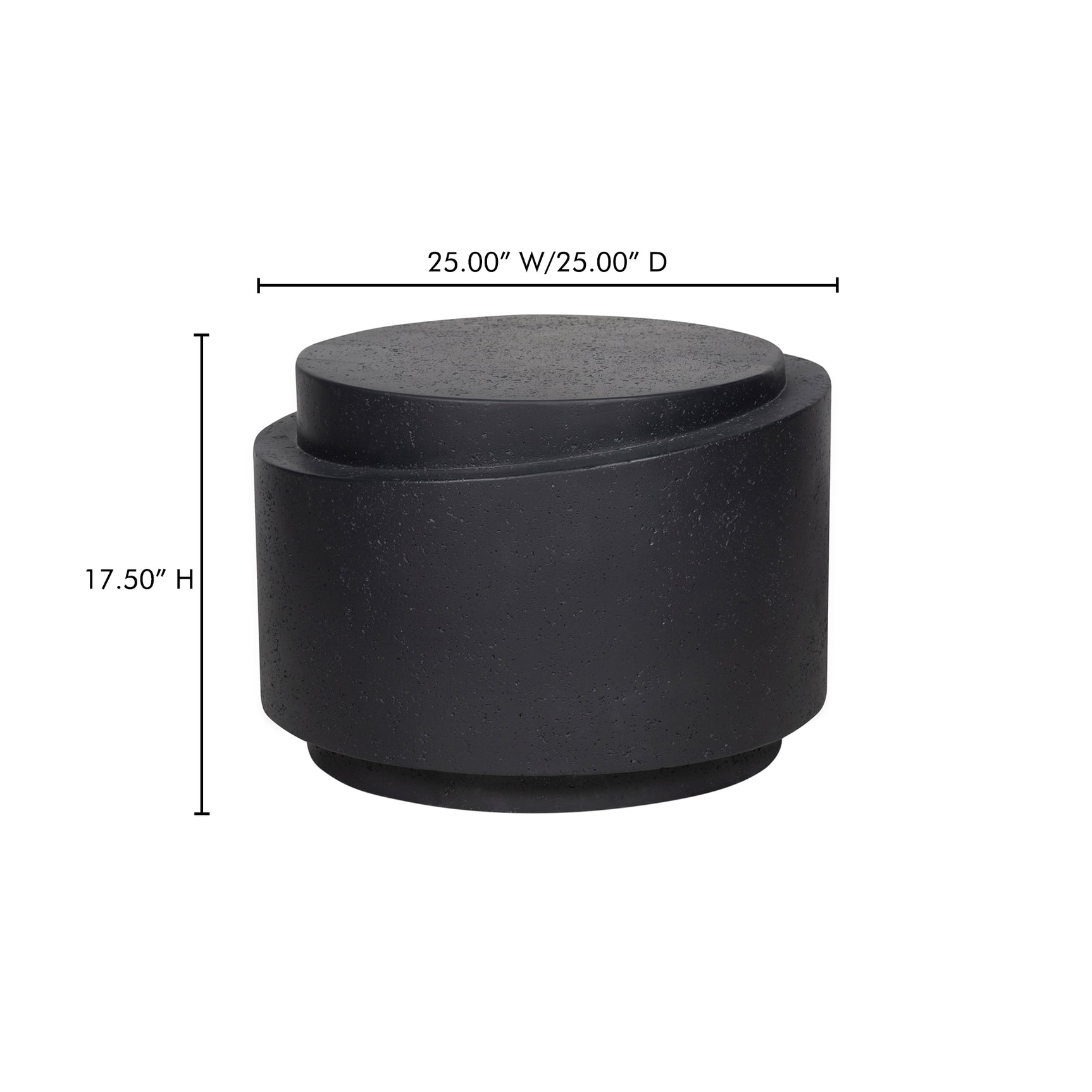 Cosmo Black Outdoor Accent Table - Ornate Home