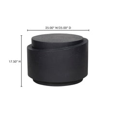 Cosmo Black Outdoor Accent Table - Ornate Home