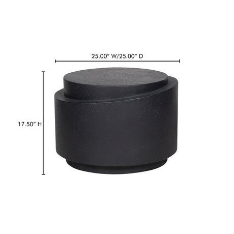 Cosmo Black Outdoor Accent Table - Ornate Home