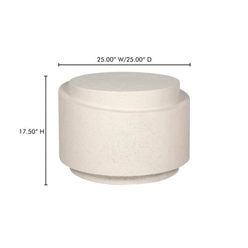 Cosmo Off White Outdoor Accent Table - Ornate Home