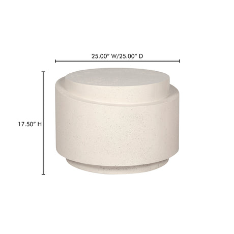 Cosmo Off White Outdoor Accent Table - Ornate Home