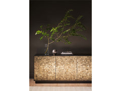 Cosmo Pyrite/Matte Black Credenza - Ornate Home