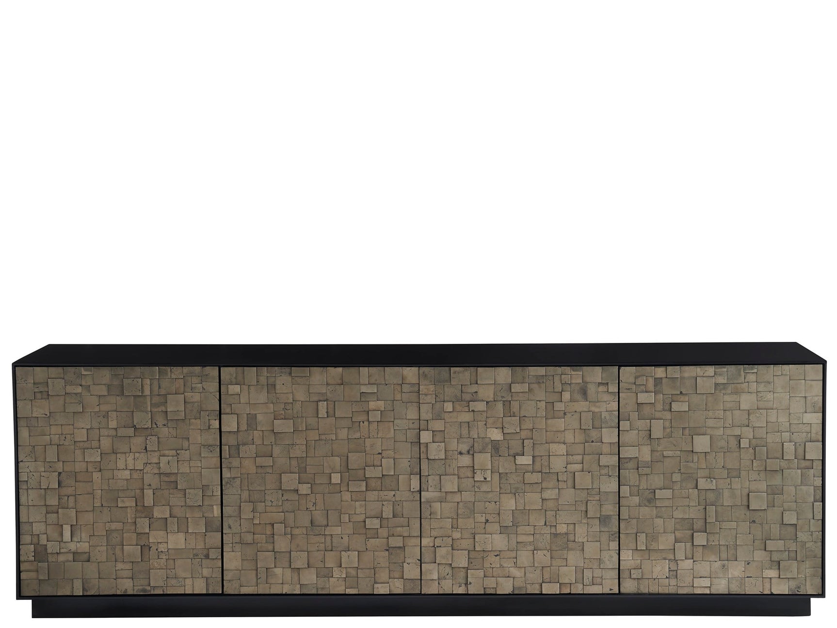 Cosmo Pyrite/Matte Black Credenza - Ornate Home