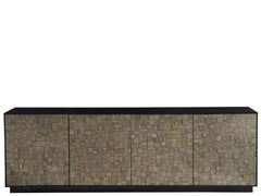 Cosmo Pyrite/Matte Black Credenza - Ornate Home