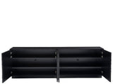 Cosmo Pyrite/Matte Black Credenza - Ornate Home
