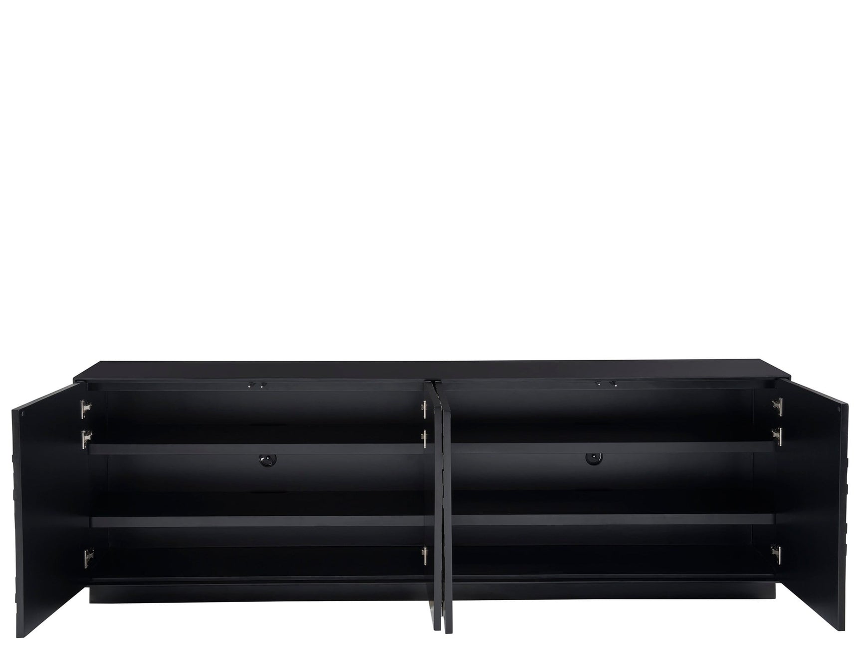 Cosmo Pyrite/Matte Black Credenza - Ornate Home