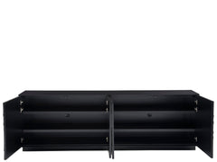 Cosmo Pyrite/Matte Black Credenza - Ornate Home