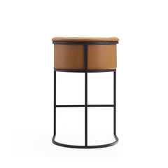 Cosmopolitan Barstool in Camel and Black - Ornate Home