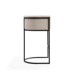 Cosmopolitan Barstool in Cream and Black (set of 3) - Ornate Home