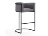 Cosmopolitan Barstool in Grey and Black - Ornate Home