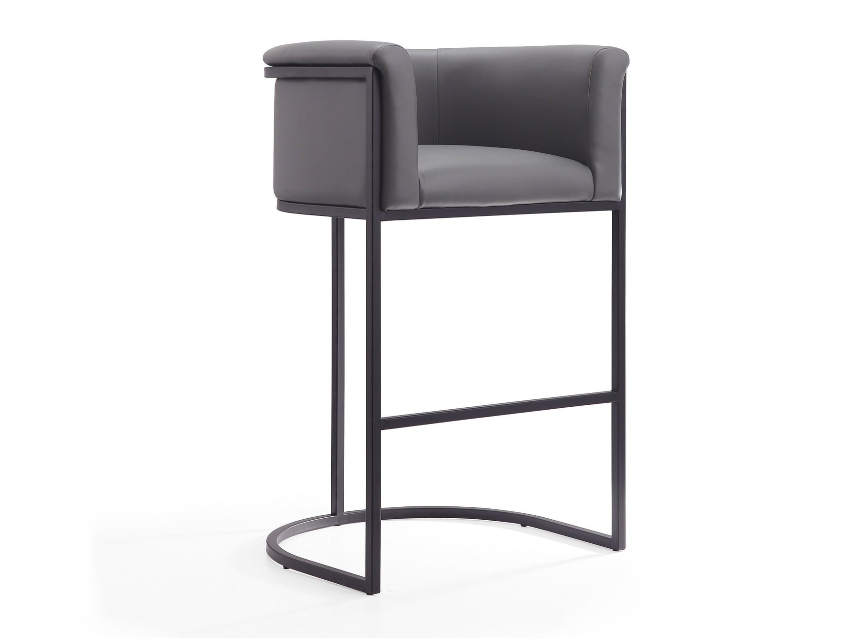 Cosmopolitan Barstool in Grey and Black - Ornate Home