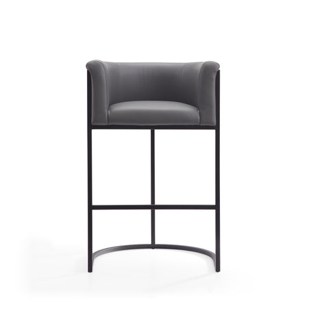 Cosmopolitan Barstool in Grey and Black - Ornate Home