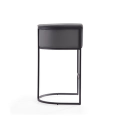 Cosmopolitan Barstool in Grey and Black (set of 3) - Ornate Home