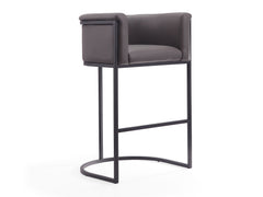 Cosmopolitan Barstool in Pebble and Black - Ornate Home