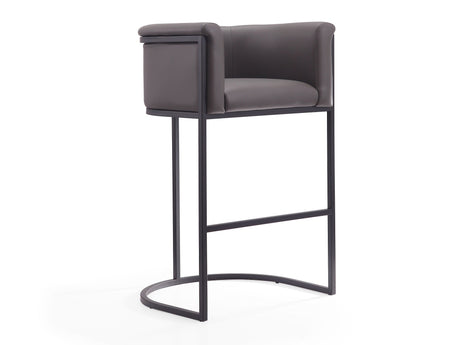 Cosmopolitan Barstool in Pebble and Black - Ornate Home