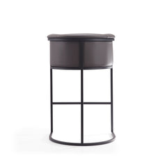 Cosmopolitan Barstool in Pebble and Black (set of 2) - Ornate Home