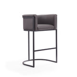 Cosmopolitan Barstool in Pebble and Black (set of 3) - Ornate Home