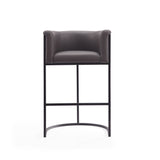 Cosmopolitan Barstool in Pebble and Black (set of 3) - Ornate Home