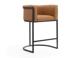 Cosmopolitan Counter Stool in Camel and Black - Ornate Home