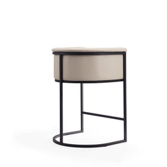 Cosmopolitan Counter Stool in Cream and Black (set of 3) - Ornate Home