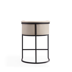 Cosmopolitan Counter Stool in Cream and Black (set of 3) - Ornate Home