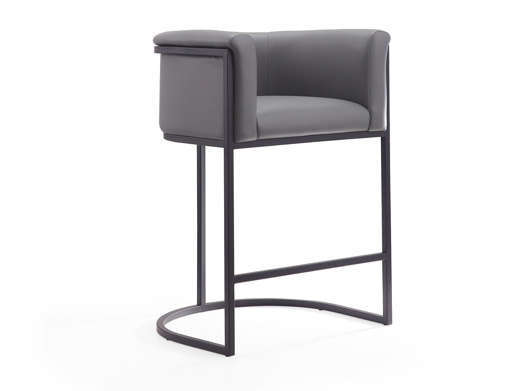 Cosmopolitan Counter Stool in Grey and Black - Ornate Home