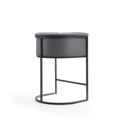 Cosmopolitan Counter Stool in Grey and Black - Ornate Home