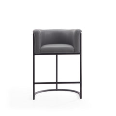 Cosmopolitan Counter Stool in Grey and Black (set of 2) - Ornate Home