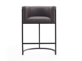 Cosmopolitan Counter Stool in Pebble and Black - Ornate Home