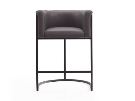 Cosmopolitan Counter Stool in Pebble and Black - Ornate Home