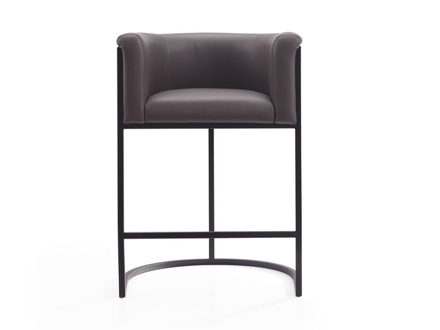 Cosmopolitan Counter Stool in Pebble and Black - Ornate Home