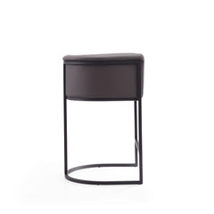 Cosmopolitan Counter Stool in Pebble and Black - Ornate Home