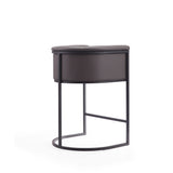 Cosmopolitan Counter Stool in Pebble and Black (set of 2) - Ornate Home