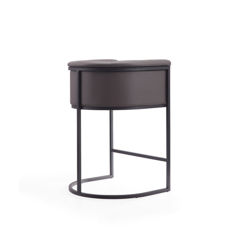 Cosmopolitan Counter Stool in Pebble and Black (set of 3) - Ornate Home