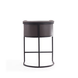 Cosmopolitan Counter Stool in Pebble and Black (set of 3) - Ornate Home