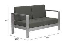 Cosmopolitan Dark Gray Sofa - Ornate Home