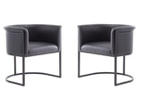 Cosmopolitan Dining Chair in Black (set of 2) - Ornate Home