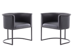 Cosmopolitan Dining Chair in Black (set of 2) - Ornate Home