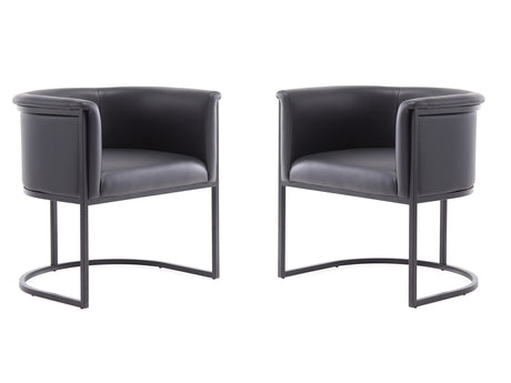 Cosmopolitan Dining Chair in Black (set of 2) - Ornate Home