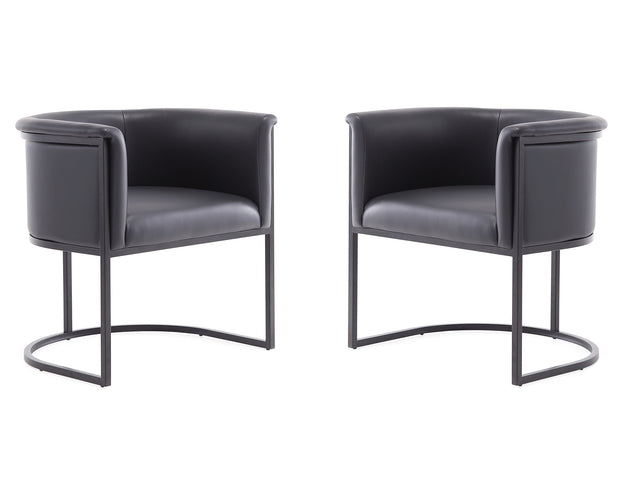 Cosmopolitan Dining Chair in Black (set of 2) - Ornate Home