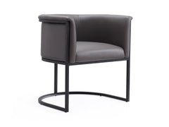 Cosmopolitan Dining Chair in Pebble and Black - Ornate Home