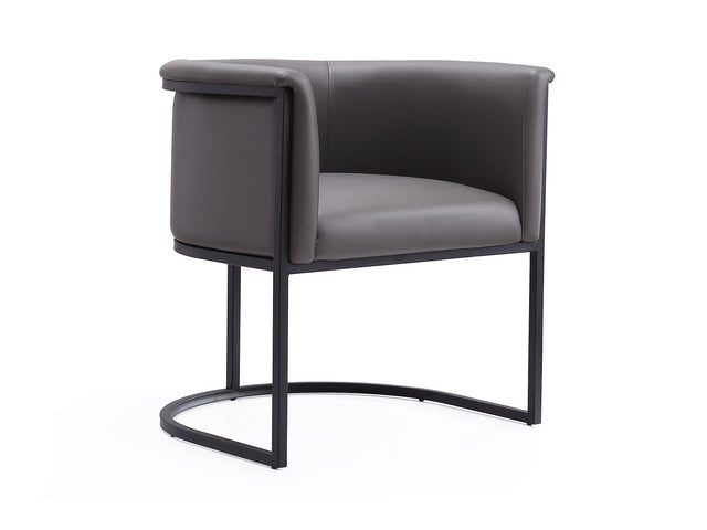 Cosmopolitan Dining Chair in Pebble and Black - Ornate Home