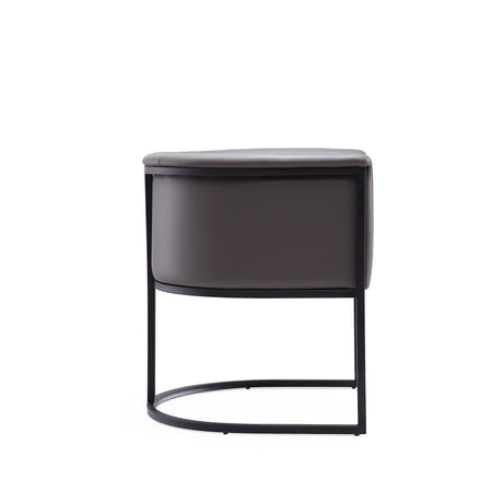 Cosmopolitan Dining Chair in Pebble and Black - Ornate Home