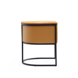 Cosmopolitan Dining Chair in Saddle and Black - Ornate Home